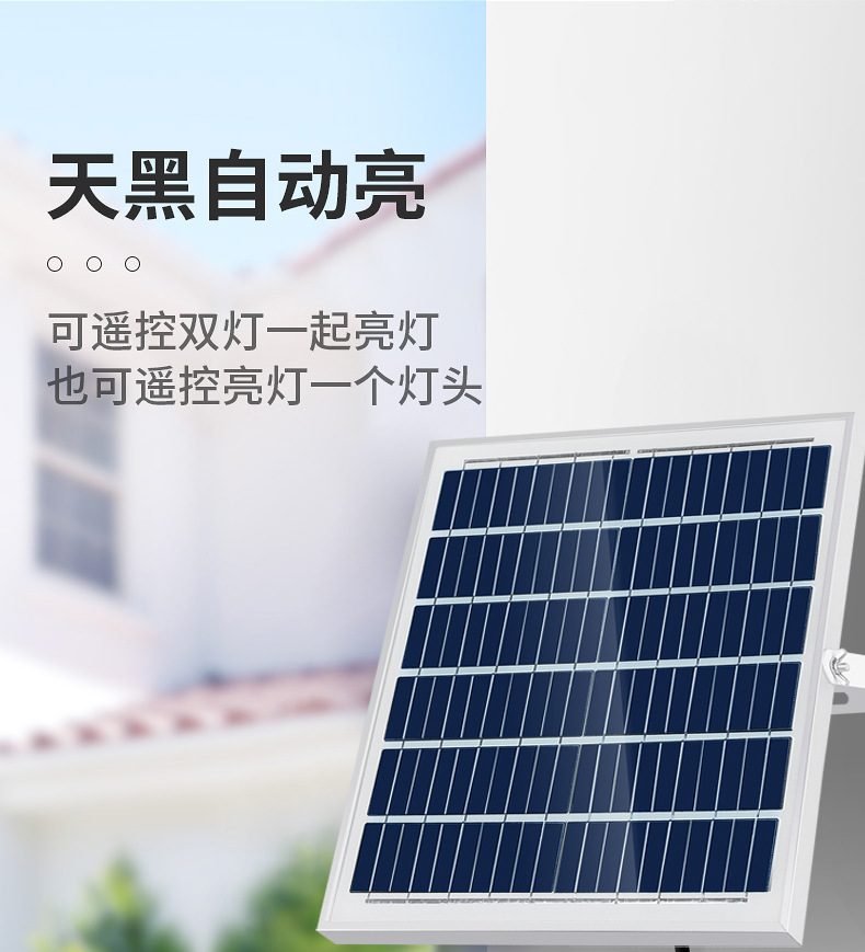 Outdoor camping essential solar lamps, street lamps, photovoltaic panel-driven garden lamps, environmentally friendly and energy-saving solar panel lighting equipment pic 1
