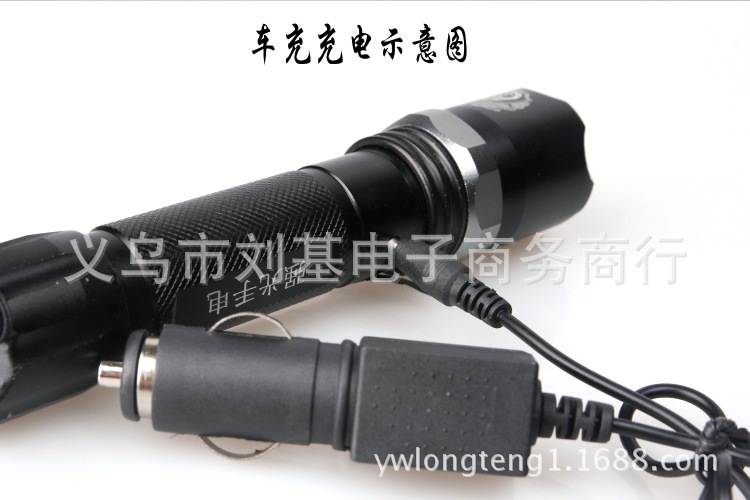 充电手电筒 强光手电筒 CREE 旋转变焦 LED远射聚光调焦礼盒套装 pic 18
