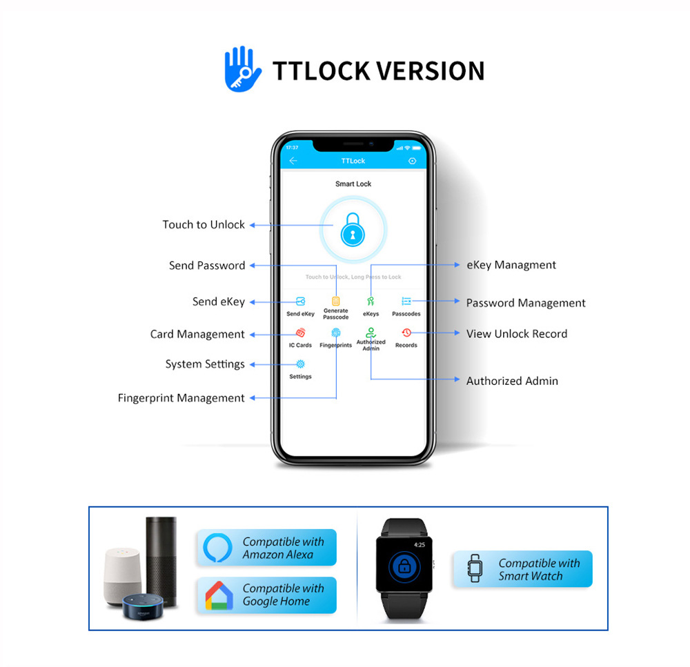 Tongtong Tuya APP Outdoor waterproof smart Key Box Fingerprint Password Card Swiping multi-functional Lock box pic 8