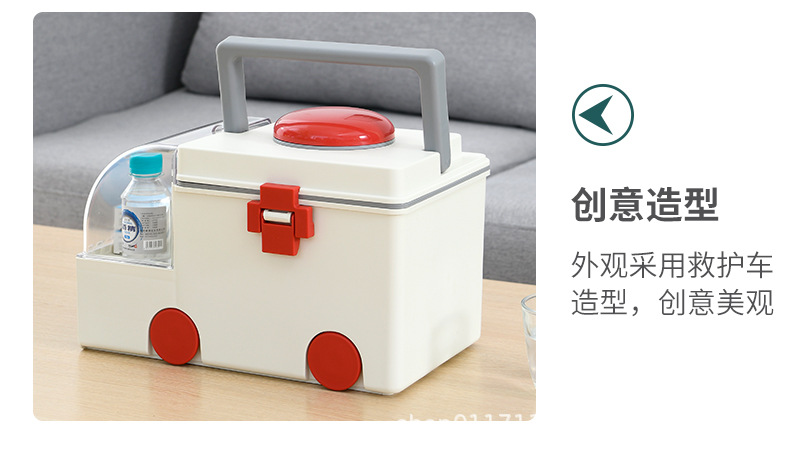家用医药箱家庭装小型急救箱子全套药品收纳盒便携应急医疗箱详情14