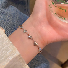 彩色锆石弹力绳手链女高级感轻奢气质闺蜜学生手镯时尚爆款手饰品详情5