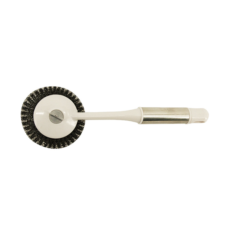 Wholesale of kitchen wall-mounted cleaning dishwashing brushes, stainless steel wire and plastic pot washing brushes pic 2