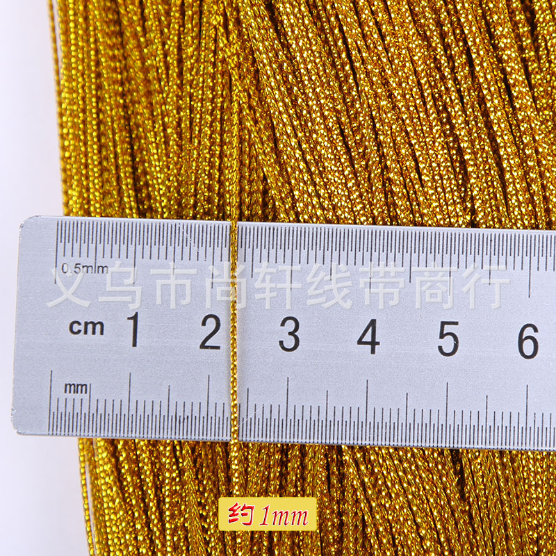 Gold and silver wire tag wire, 8-strand round gold wire, 1mm gold wire, Christmas gift packaging, gold onion wire, non-elastic tag wire pic 4