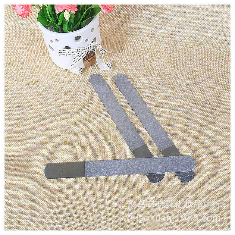 Hot-selling stainless steel double-sided emery nail files, nail polish tools, nail trimming and sanding strips, wholesale of nail grinders pic 6