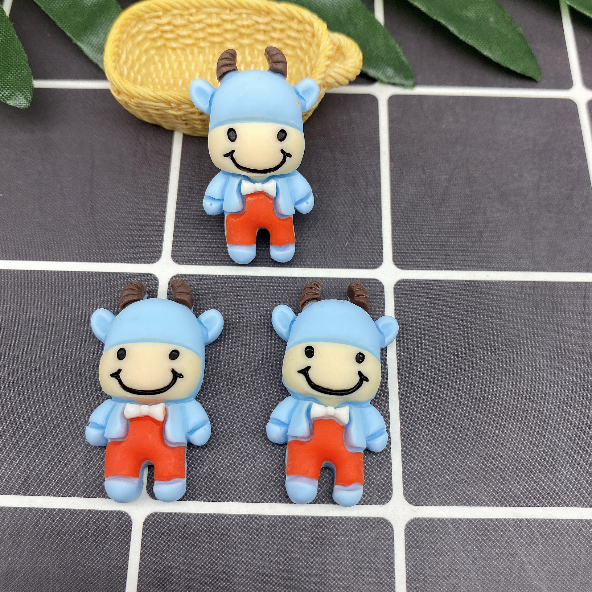 树脂配件饰品帽子贴片史莱姆内放DIY日韩风哑光笑脸厂家直销详情19