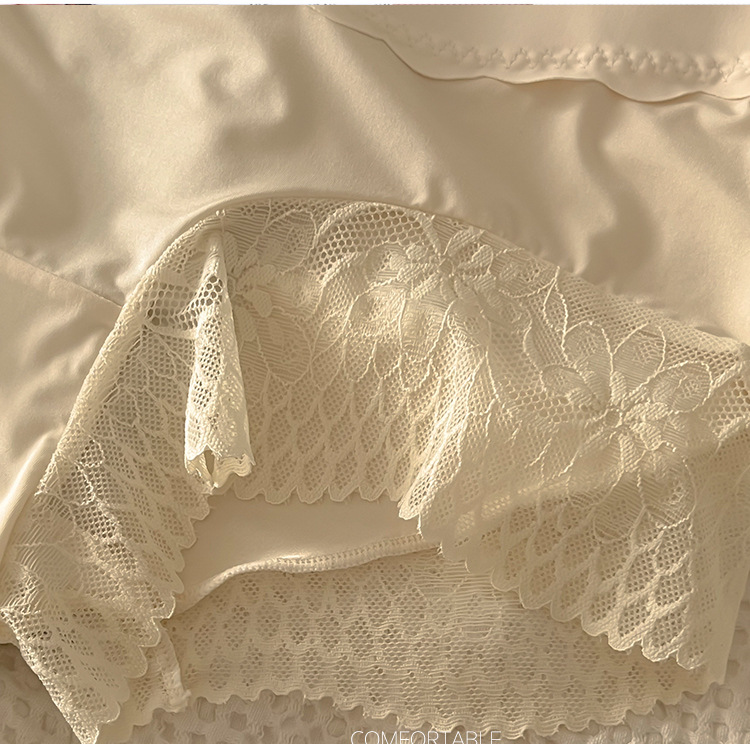 大码女士内裤女胖MM200斤高腰收腹提臀性感纯欲风日系三角短裤头详情13