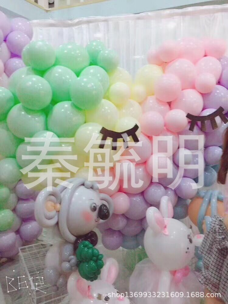 Factory direct sales of 2.2-gram macaron-colored latex balloons for wedding room decoration, party wedding decoration, and wedding celebration balloons pic 5