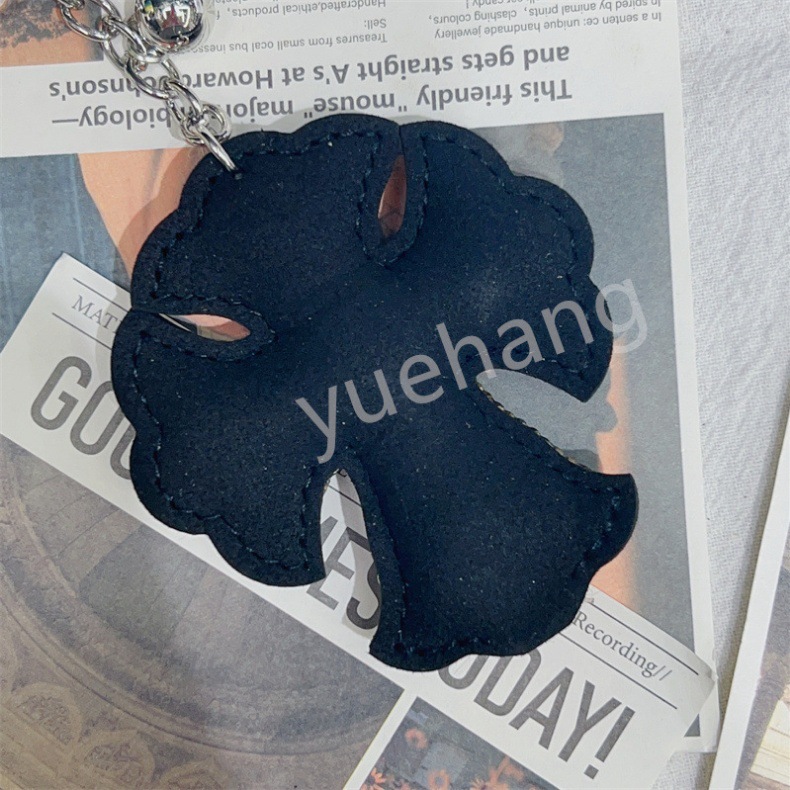 跨境电商克罗心两头尖水钻钥匙扣挂件韩国绒流苏详情18