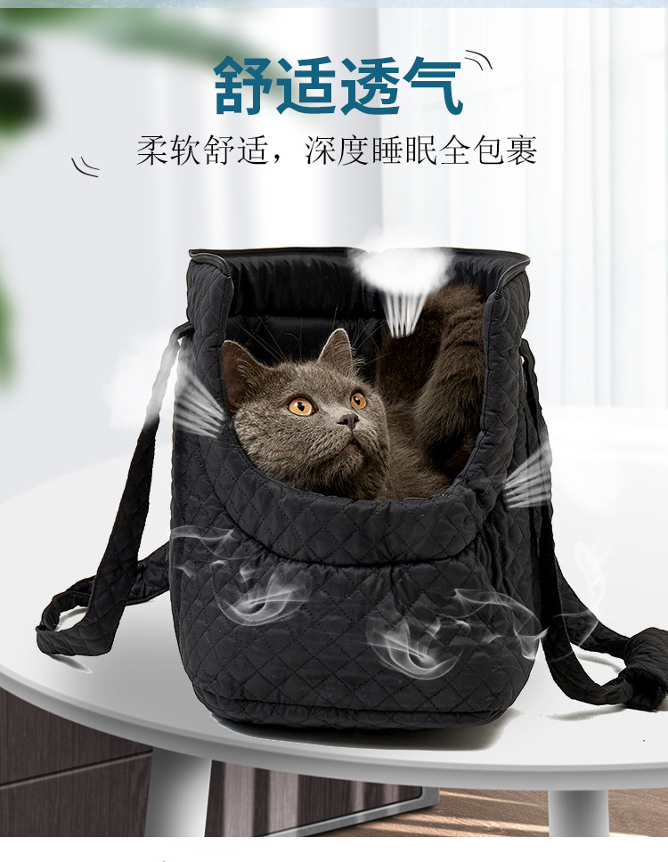 新款宠物手提包秋冬季超轻宠物便携包单肩猫咪外出包详情17