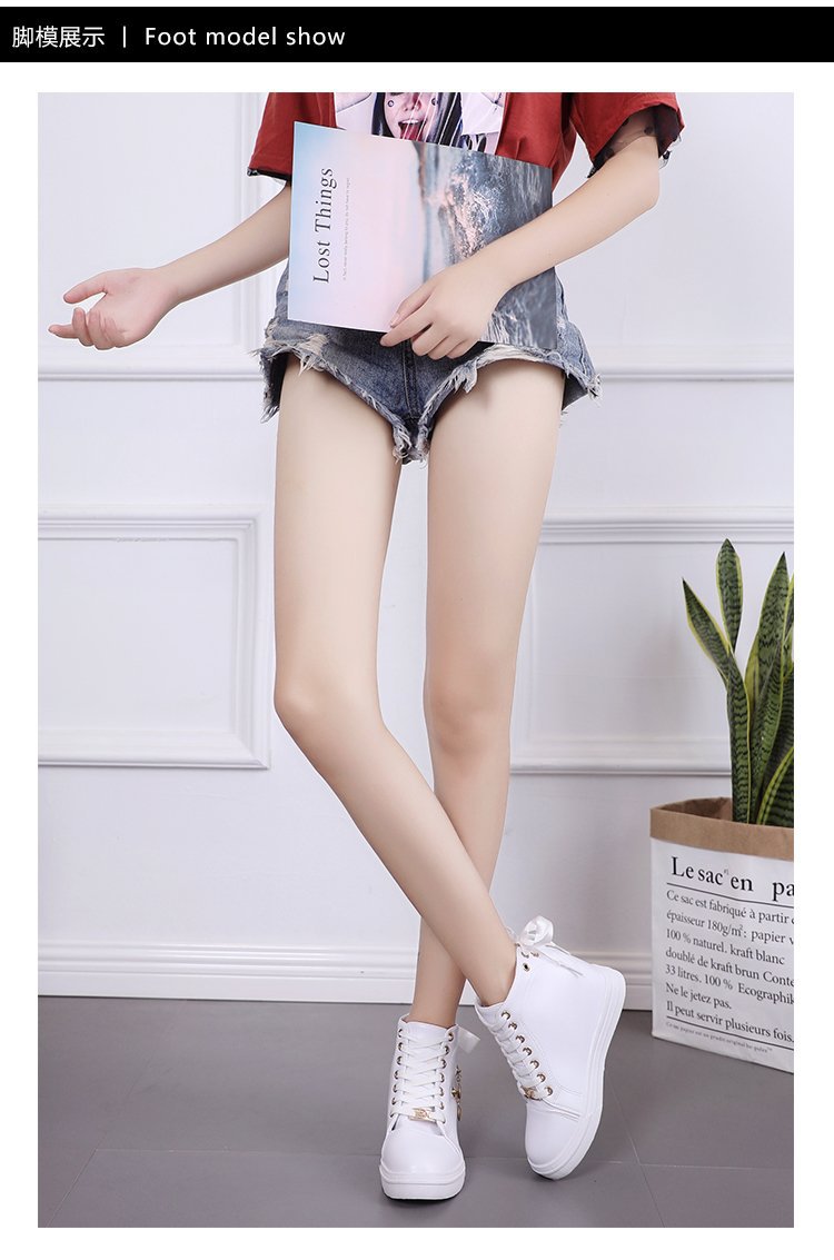 高帮鞋女秋季韩版百搭高中女生鞋时尚少女增高学生运动休闲女板鞋详情6
