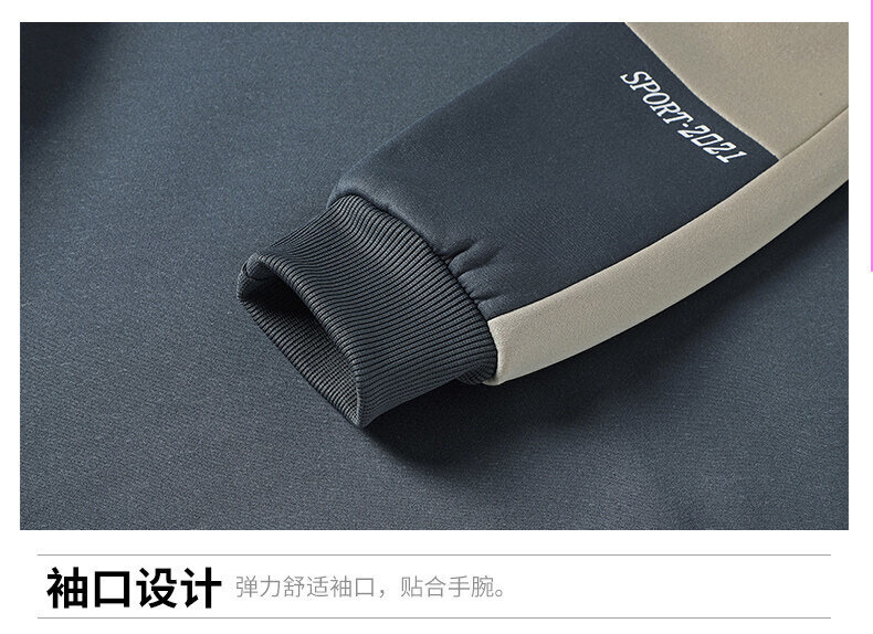 2022秋冬季卫衣男士运动休闲宽松加绒圆领印花男式上衣男装潮牌详情26