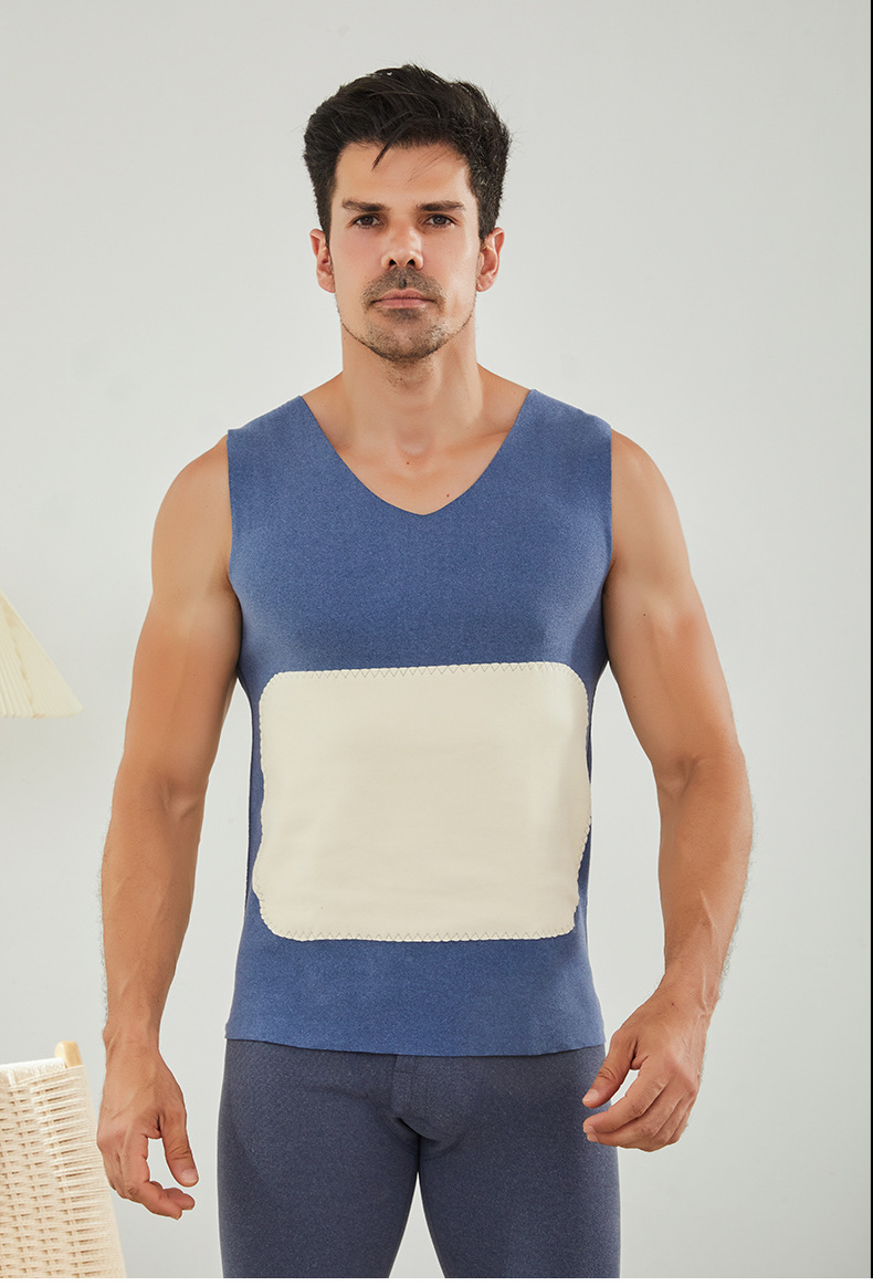 New slimming patch thickened German velvet thermal vest for women in autumn and winter, large-sized for men as a base vest pic 14