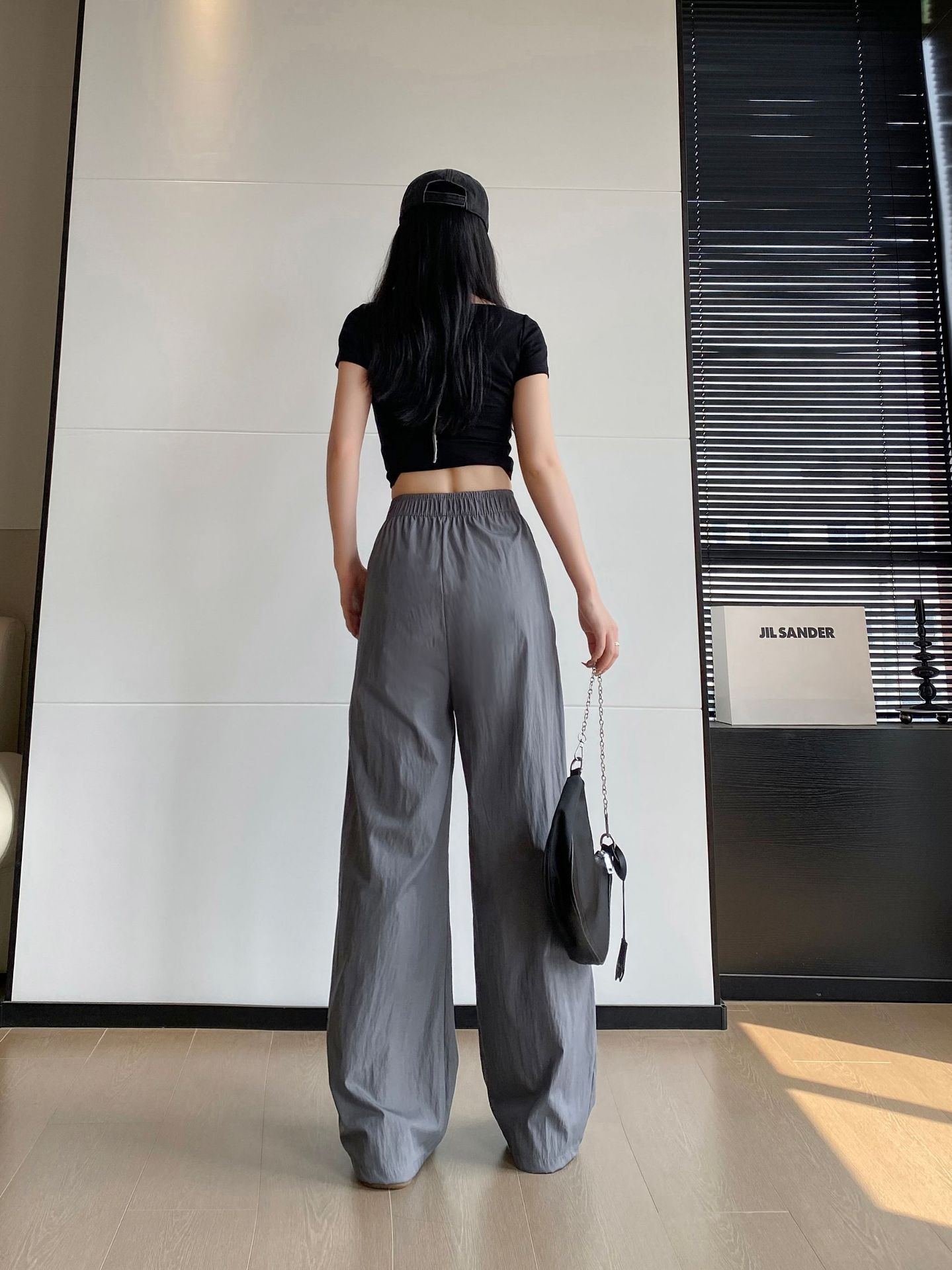 休闲裤女夏季新款高腰裤子显瘦速干大码清凉阔腿裤韩版百搭山本裤详情26