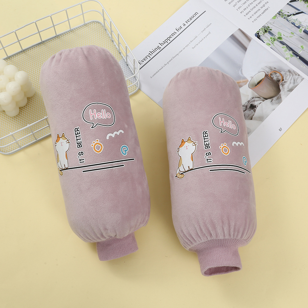 New waterproof sleeve covers for women, anti-stain, office and kitchen sleeves, cute and long adult sleeve covers for autumn and winter work wholesale pic 8