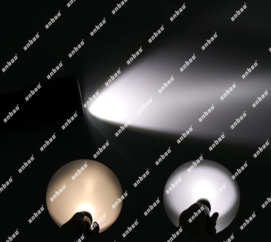 Rechargeable flashlight, professional operation high-intensity searchlight, aluminum alloy portable work light pic 6