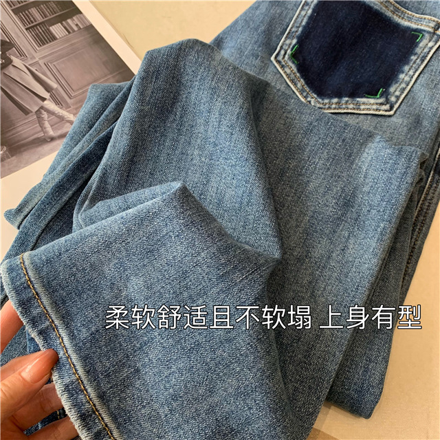 Treasure pants: Slimming, versatile, drape black straight-leg jeans for petite women, high-waisted wide-leg pants pic 8