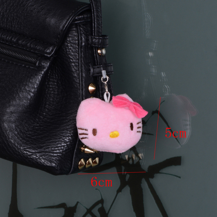 Cartoon animal head plush pendants, mini dolls, toys, headwear, clothing accessories, small claw machine dolls pic 9