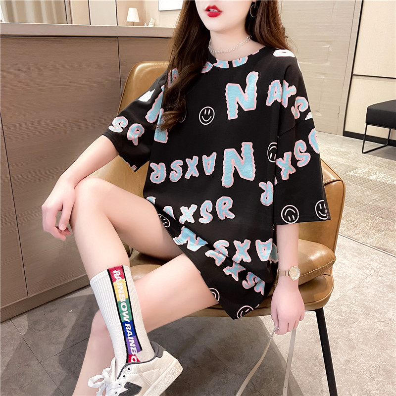 2021新款网红ins超火短袖t恤女装春夏潮情侣装大码宽松上衣详情15