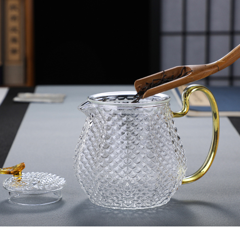 Creative and distinctive teapots, heat-resistant flower teapots, multi-color cups, daily health-preserving teapots, gift tea sets pic 5