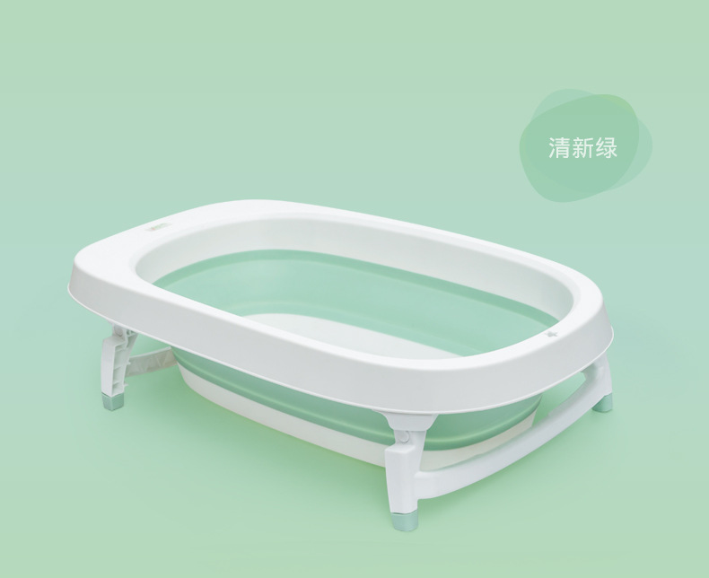 大号新生儿家用盆婴儿洗澡盆婴儿通用宝宝舒适可坐躺折叠浴盆详情12