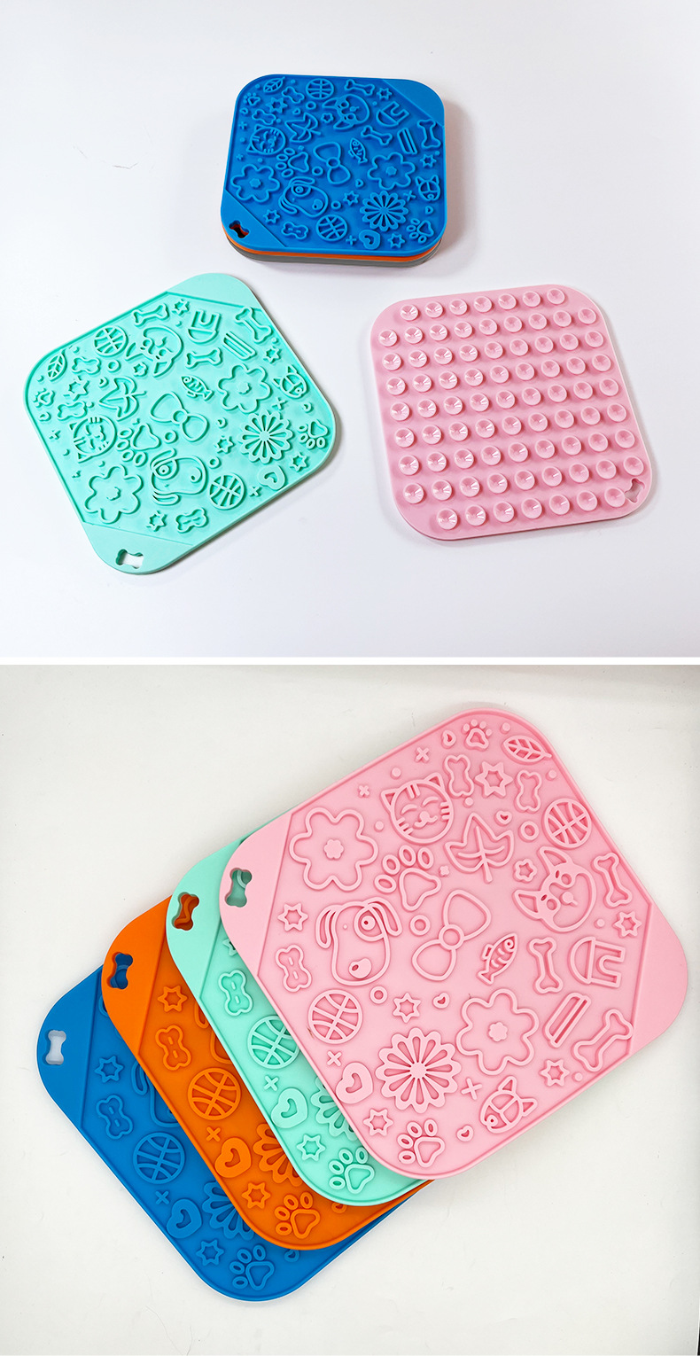 爆款硅胶宠物舔食垫 狗狗食具宠物舔食垫 吸盘缓食垫狗舔垫0825详情10