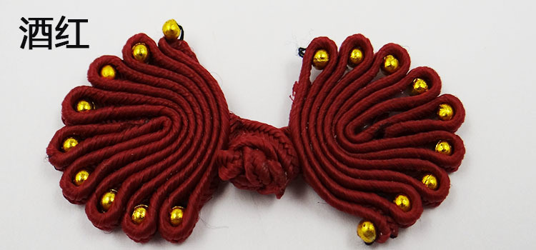 Direct sales of retro cheongsams with nine beads, bead plate buttons, wedding invitations, home Hanfu head flower decorations, butterfly flower buttons pic 8