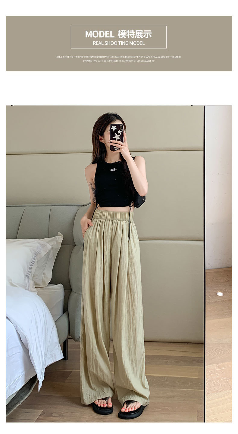 Japanese texture Yamamoto pants for women to look slimmer new summer wide-leg pants with a drape and a laid-back loose casual pants spring style for women pic 21