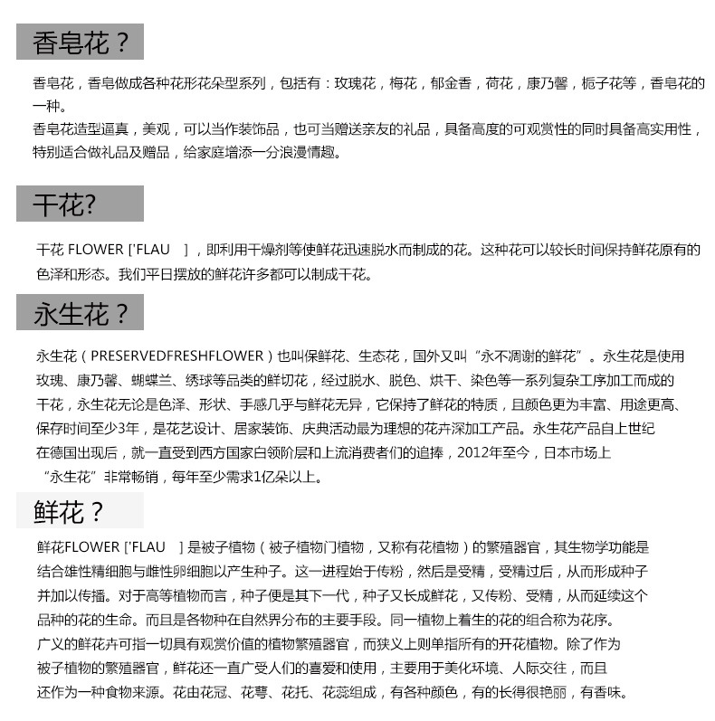 4朵玫瑰香皂花套装 七夕情人节公司活动促销礼品礼物生日跨境礼品详情35