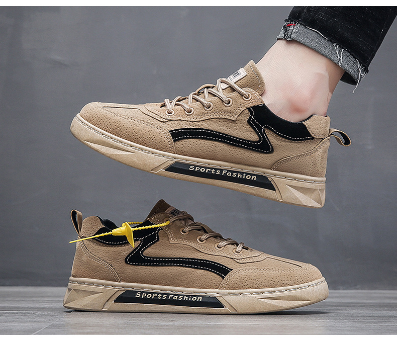 新款工装鞋男2022新款秋冬时尚休闲运动男士板鞋百搭劳保鞋YF902详情18