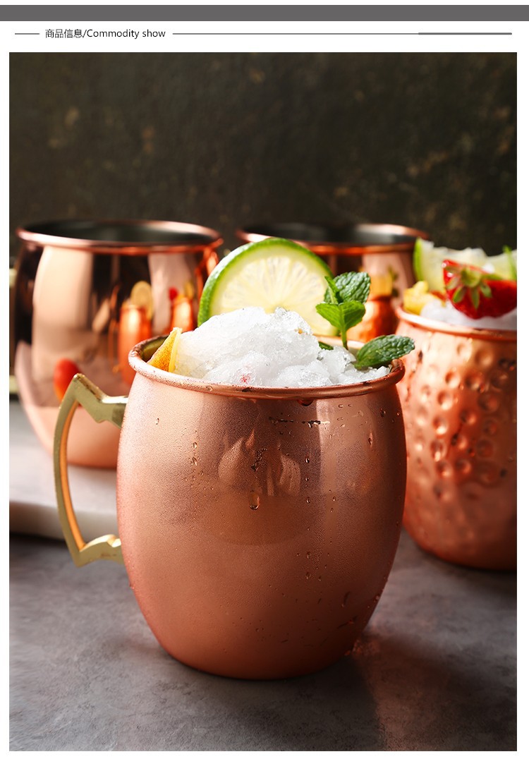 304 stainless steel drum-shaped cup, creative metal beer mug, rose gold water cup, portable cup, copper cup, water cup pic 8