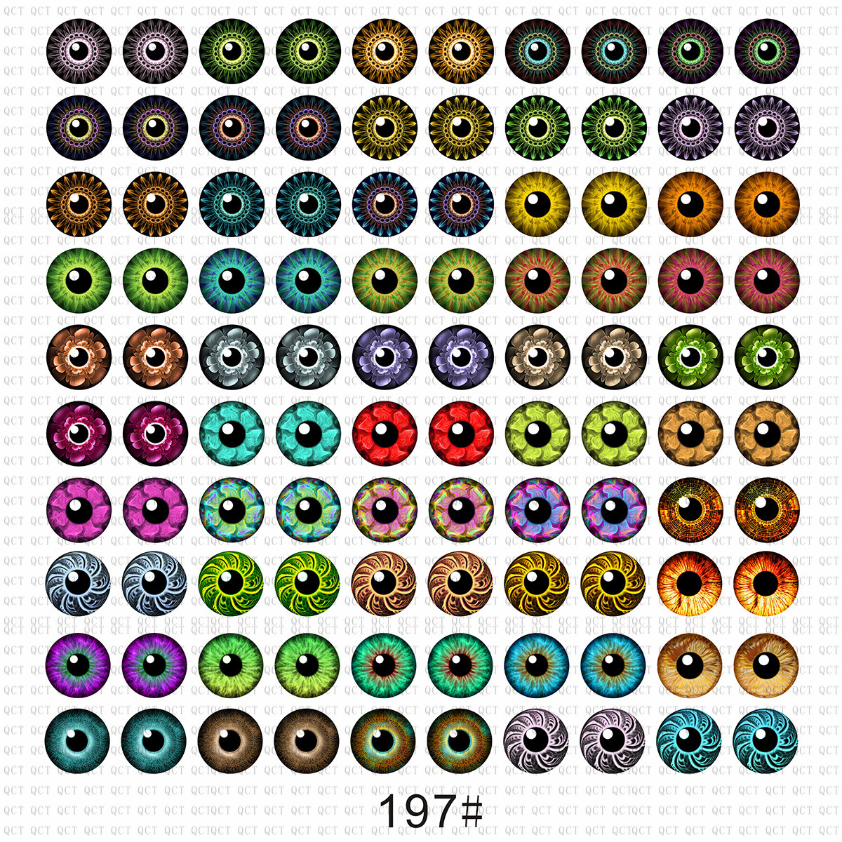 玩偶玩具芭比玻璃眼睛动漫卡通潮玩公仔diy饰品仿真玻璃眼珠眼片详情19