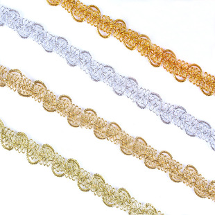 Yiwu manufacturer wholesale of clothing accessories, herringbone lace, centipede lace in stock supply, wavy colored lace pic 10