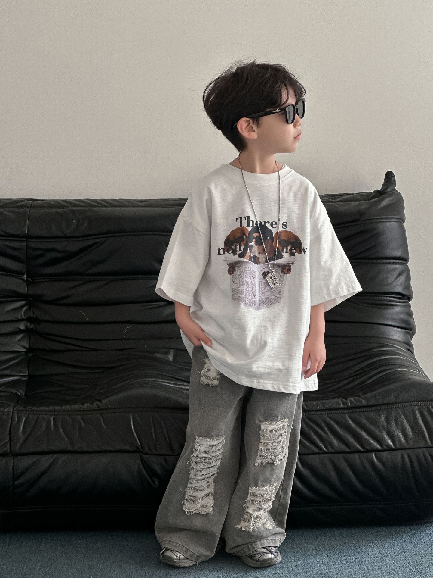 儿童纯棉T恤2025夏季新款韩版男童短袖薄款中小童上衣童装夏装潮t详情15