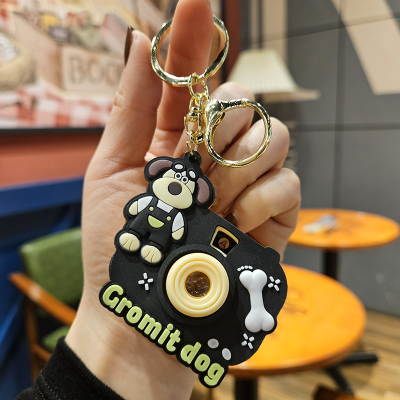 卡通眼镜牛仔裤狗狗投影相机钥匙扣汽车包包钥匙链挂件网红小礼品详情12