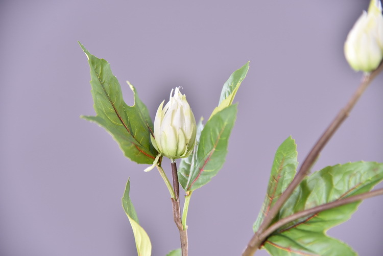 Factory direct sales of artificial hibiscus, modern and simple living room and hotel floor-standing artificial flowers wholesale, artificial roselle pic 28