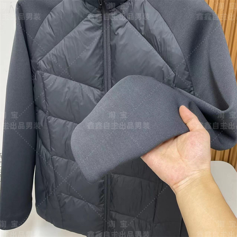 迪家张译同款90白鸭绒立领男士羽绒服运动休闲轻薄款羽绒外套男详情22