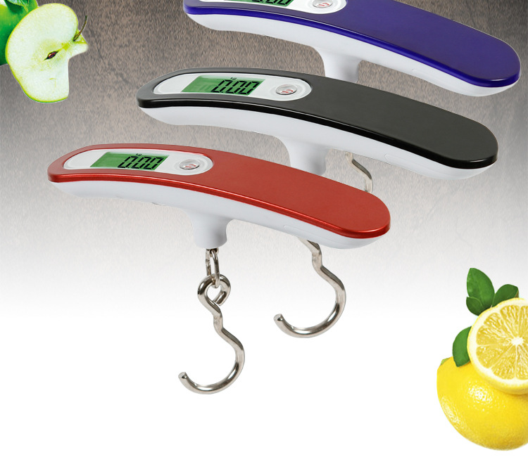 2021 new stainless steel electronic scale, express delivery scale, travel electronic hook, luggage scale, portable hand-held parcel scale pic 1