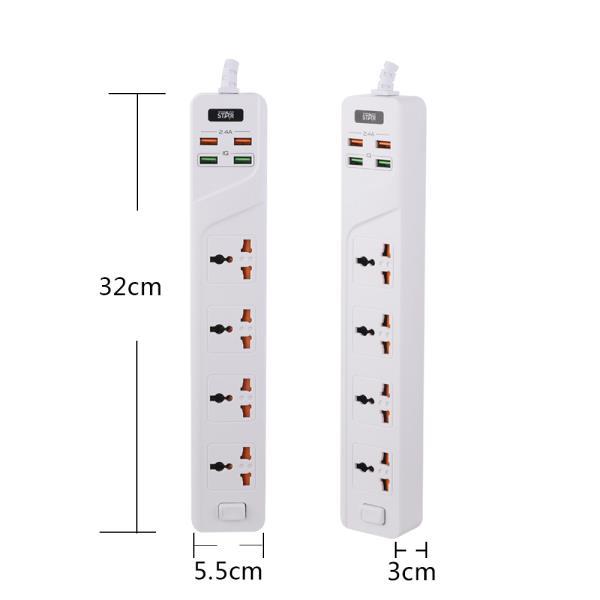 Winning Star foreign trade stock flame-retardant material multi-hole USB multi-functional universal socket for home and office pic 12