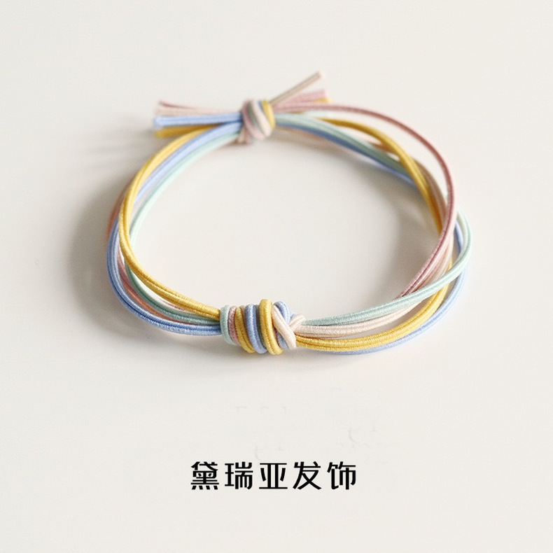 Basic hand-tied hair bands, hair ties, headwear, fairy forest style super fairy headwear, female Internet celebrity Instagram simple leather band pic 14