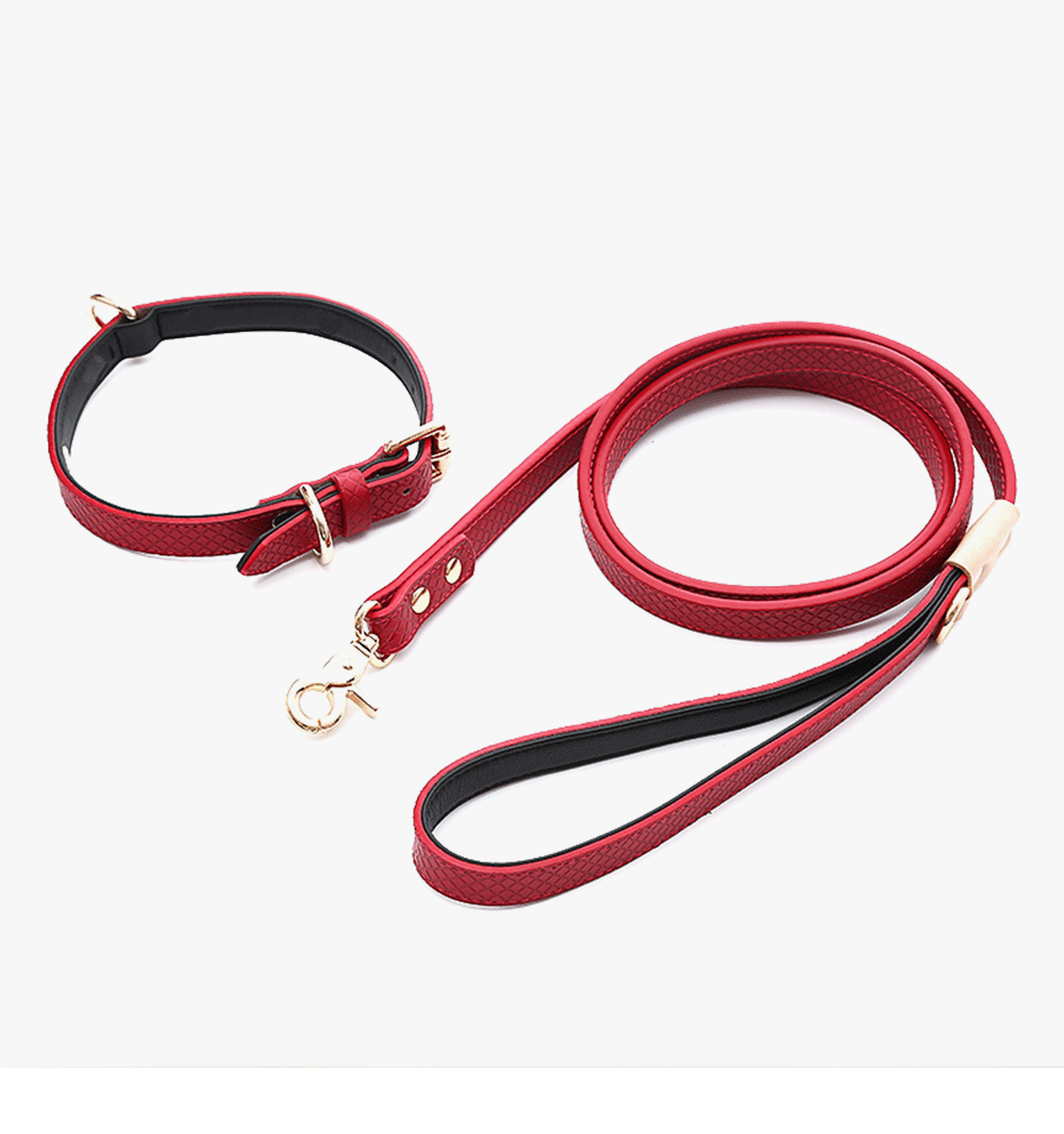Wholesale in stock with stable supply of two-layer leather dog collars, three-color pet dog neck covers, tactical collars and pet supplies pic 15
