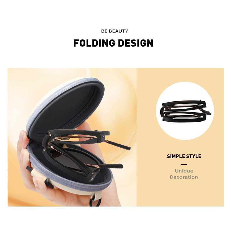 2023成人折叠太阳镜个性防紫外线眼镜男女户外防晒遮阳墨镜 CD004详情3