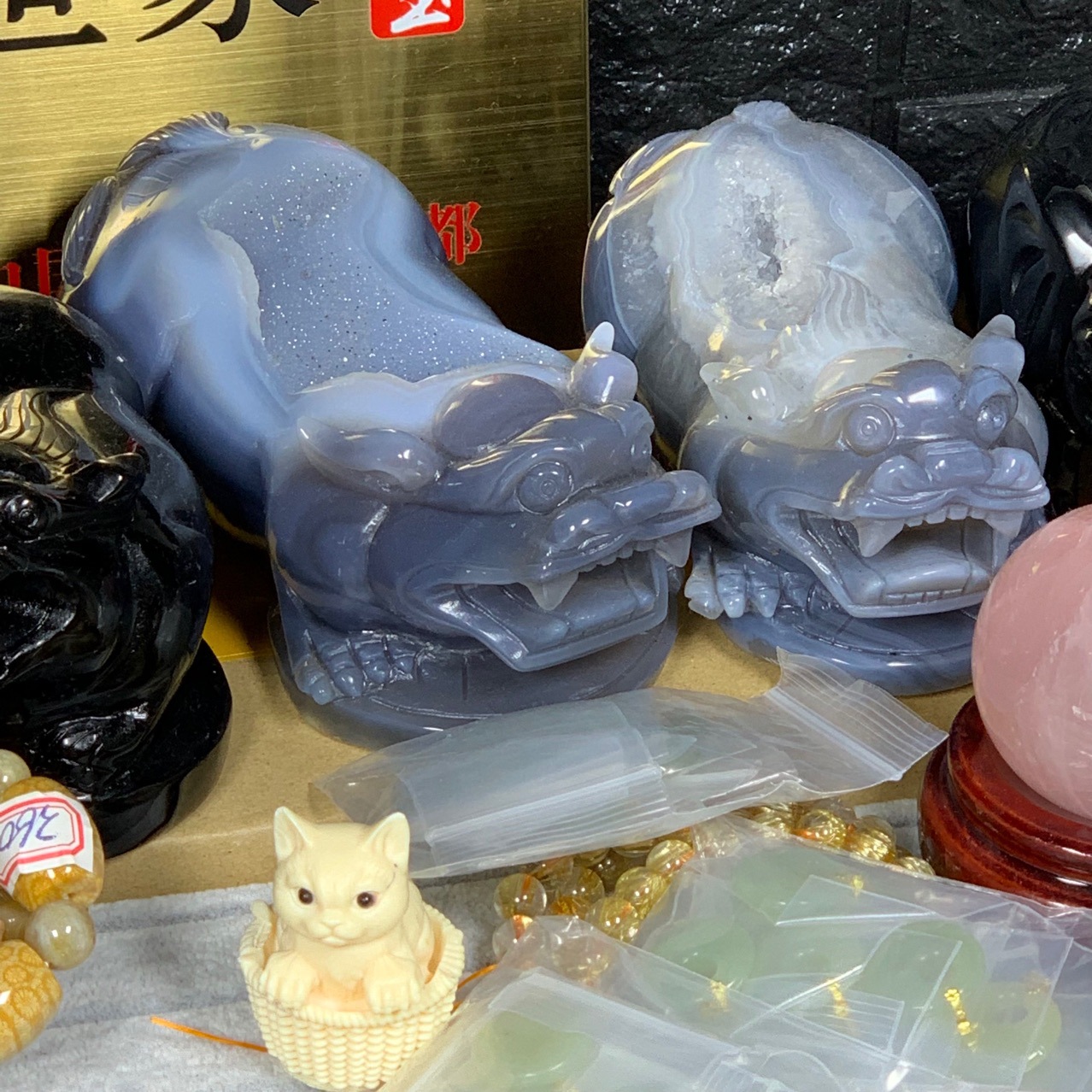 可塘世家【直播专用】 配饰diy手链吊坠戒指水晶海蓝宝草莓晶摆件详情7