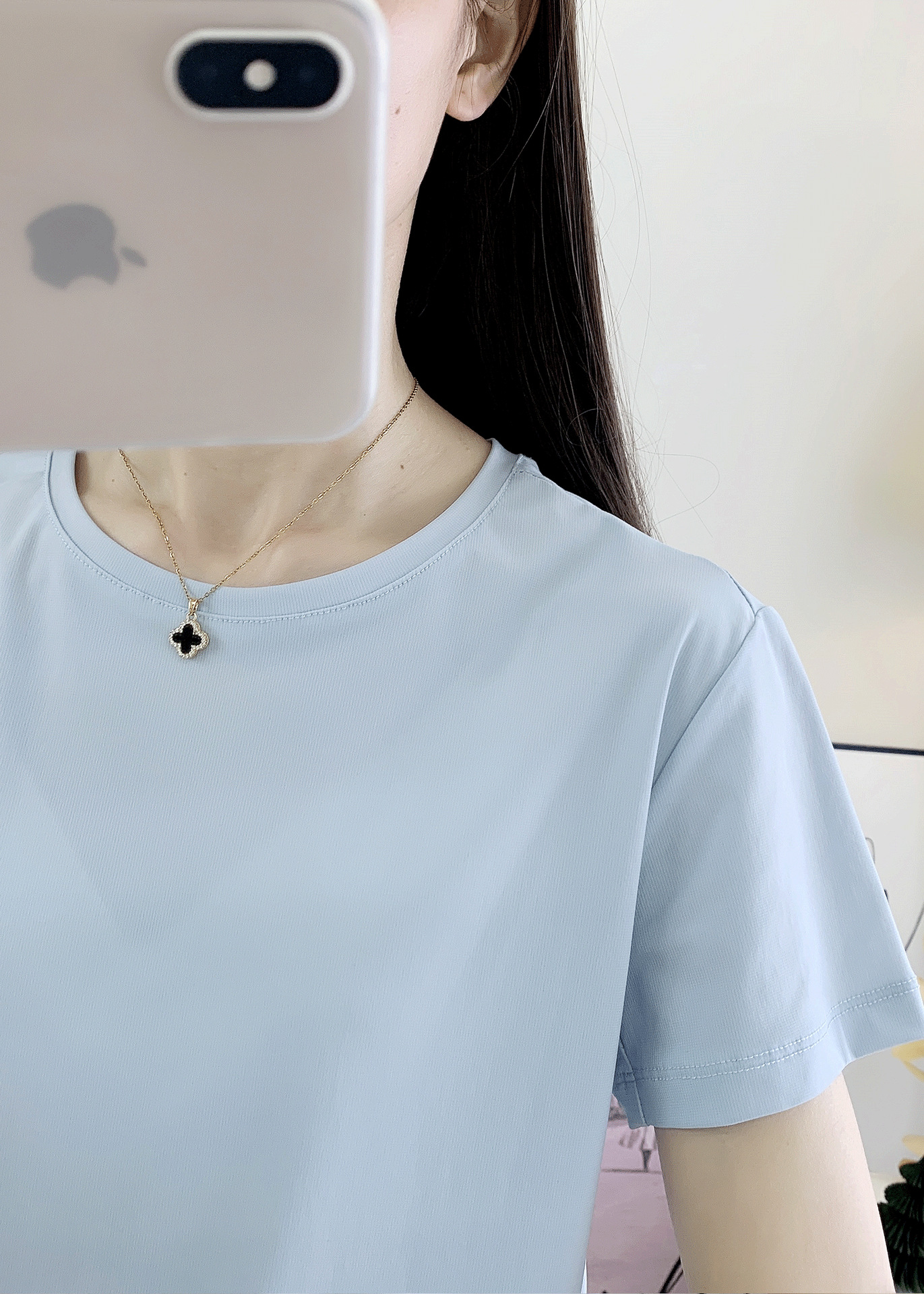 速干衣女短袖冰丝快干衣服批发户外运动跑步快干透气圆领t恤衫男详情38