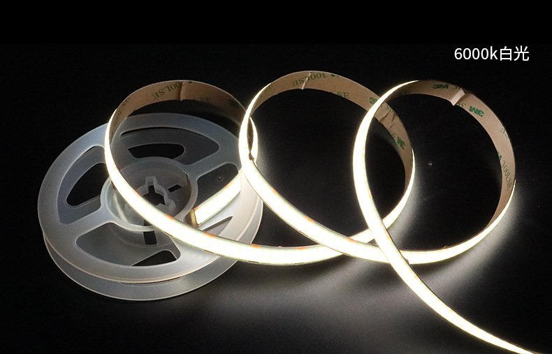 12MM低压线型双排高亮960灯每米单色高密度无暗区COB灯带 照明装饰其他分类LED灯带详情3