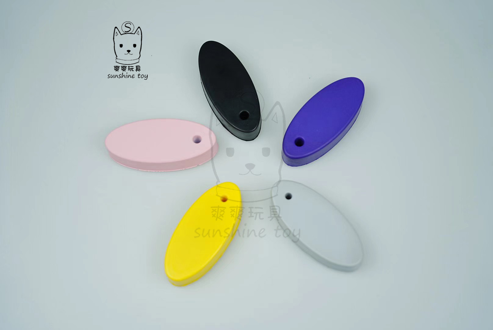 Factory direct sales of color PU foam float keychains with printed logos, water oval-shaped sponge float pendants pic 6