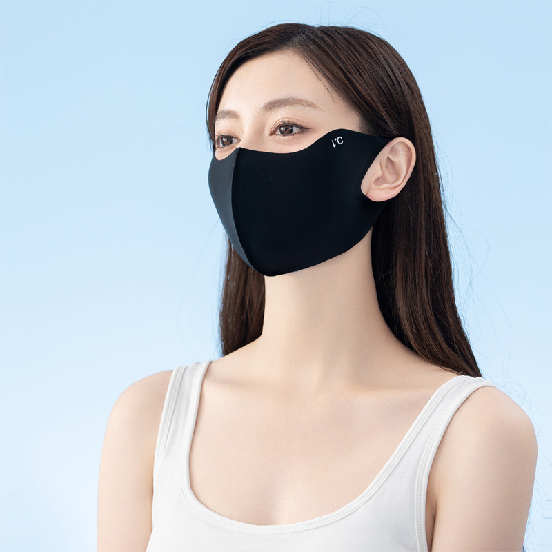 无痕一体防晒口罩防紫外线夏季冰感面罩薄款遮阳护眼口罩批发详情10