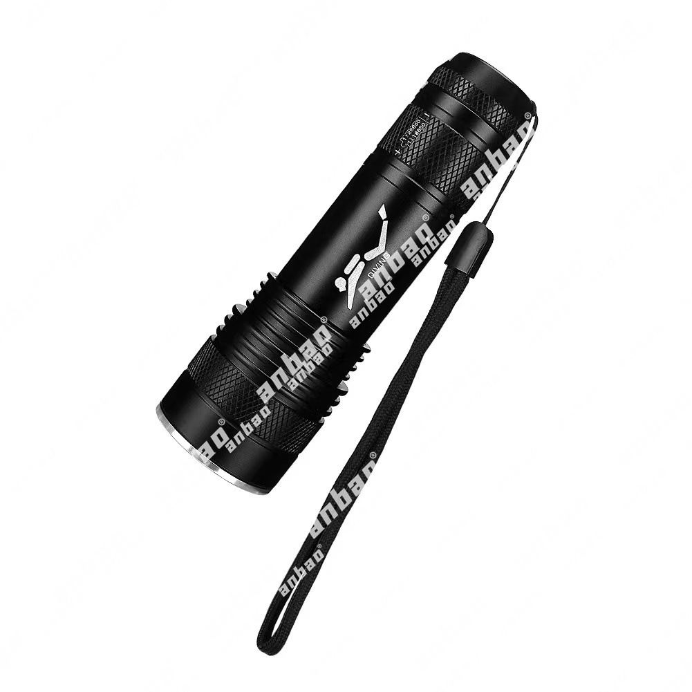 Rechargeable flashlight, professional operation high-intensity searchlight, aluminum alloy portable work light pic 4