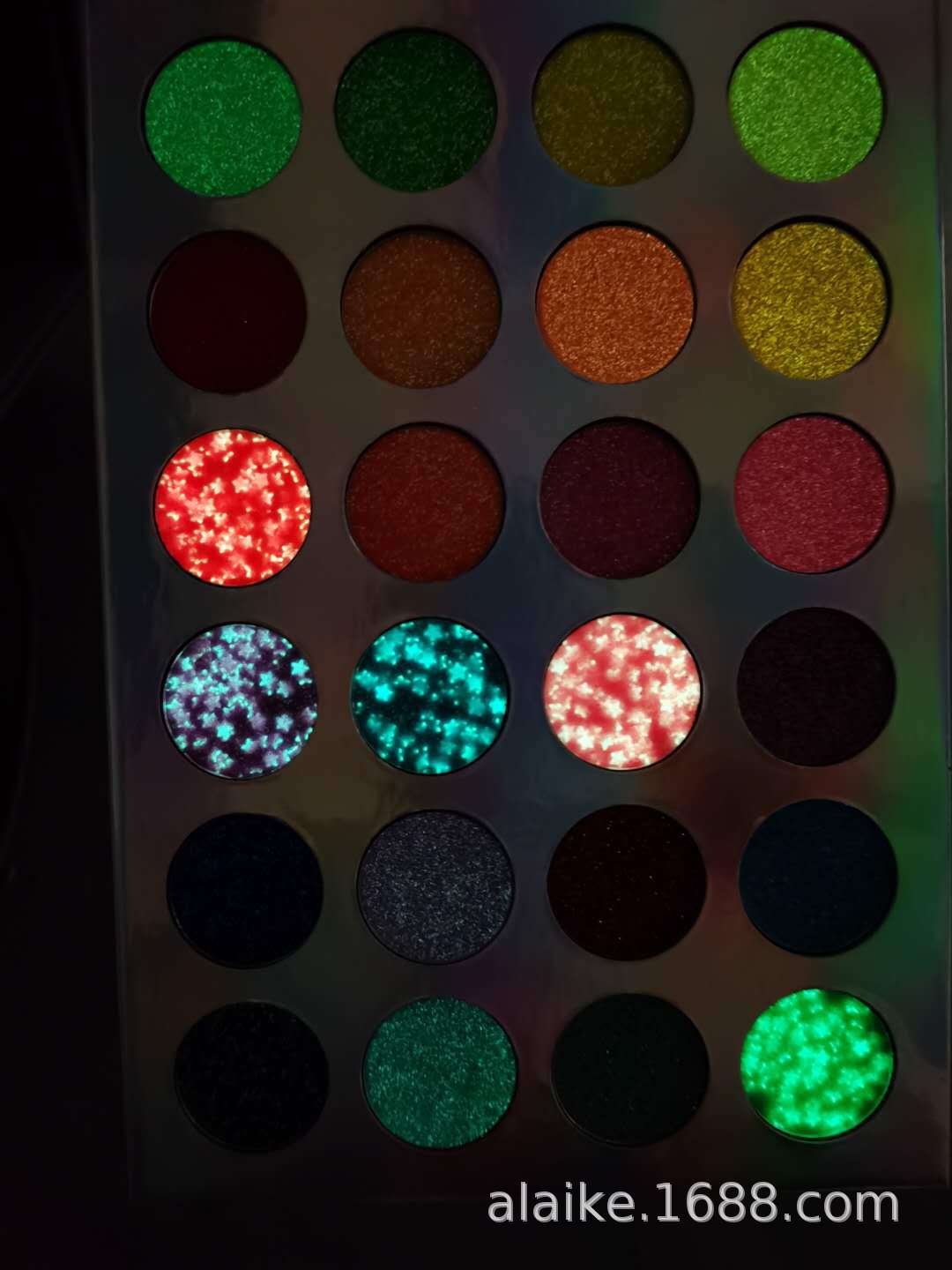 New 24-color eyeshadow in stock, luminous eyeshadow palette, pearlescent fluorescent eyeshadow without logo, one-piece consignment pic 9