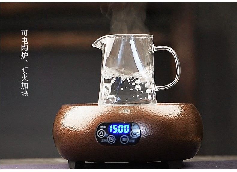 四方玻璃茶壶批发玻璃泡茶壶耐高温加厚公道杯不锈钢过滤茶具套装详情11