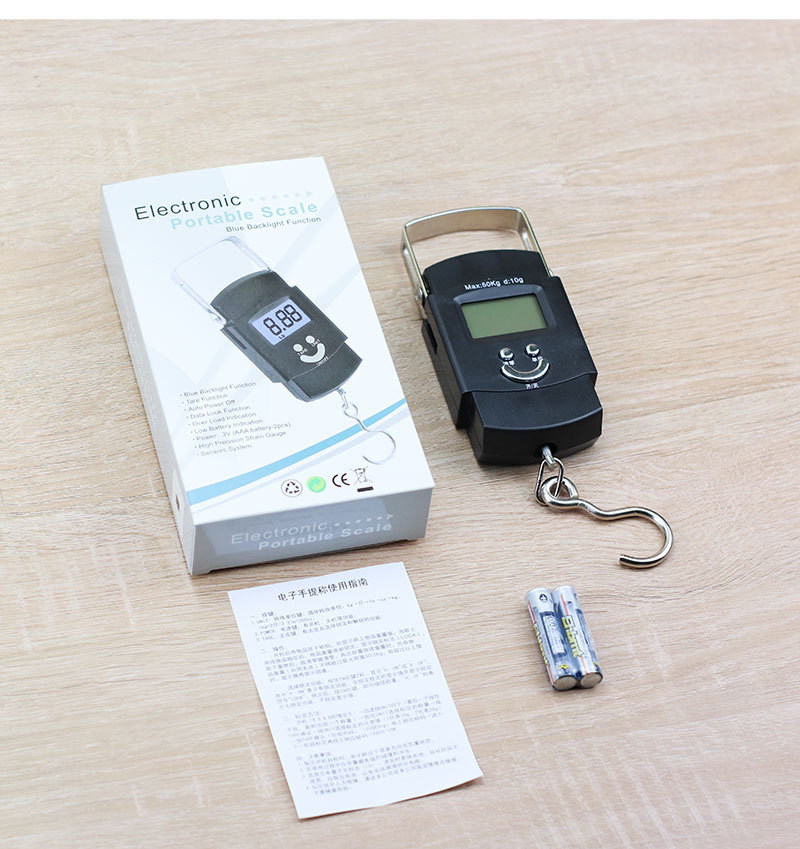 Wholesale high-precision electronic scales, portable hand-held scales, luggage hooks, spring scales, fishing hand-held scales, food gram scales pic 4